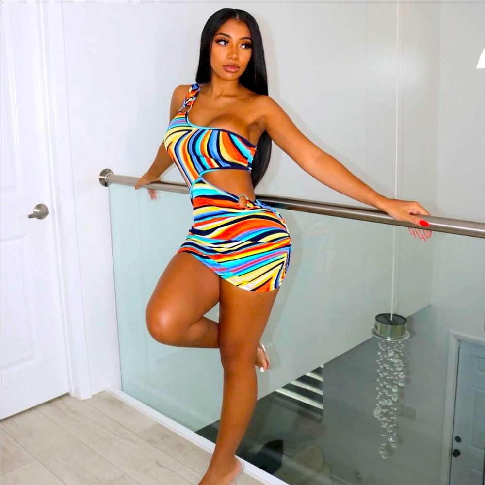Multicolored bodycon dress - By Autty Simone